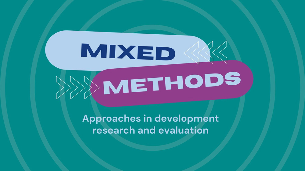 Importance of mixed-methods approaches in development research and evaluation