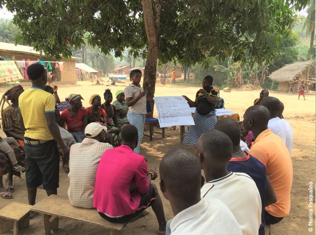 Setting up the Participatory Action Research process in Maforika Community, Tonkolili District, Sierra Leone.