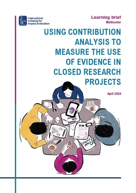 Using contribution analysis to measure the use of evidence in closed research projects 