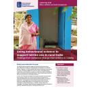 Using behavioural science to support latrine use in rural India: findings from behaviour change interventions in Odisha